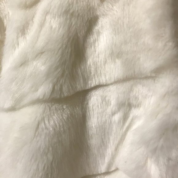 HOST PICK!  Faux Fur Plush Ivory Winter Coat, Hood - Picture 3 of 6